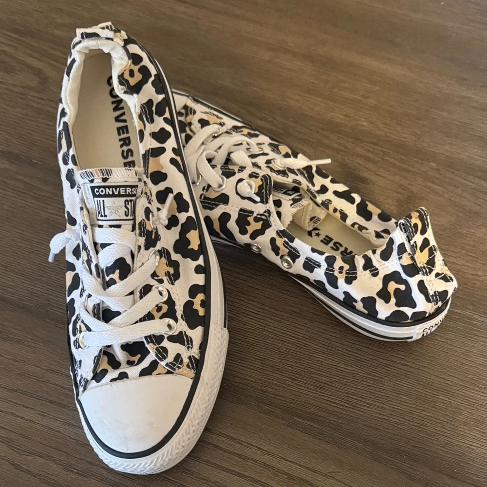 Converse Animal Print Canvas Sneakers - Picture 1 of 5